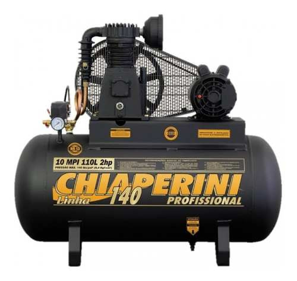 Compressor Chiaperini 10 Mpi 110 Lts 140 Lbs 2cv Trifásico