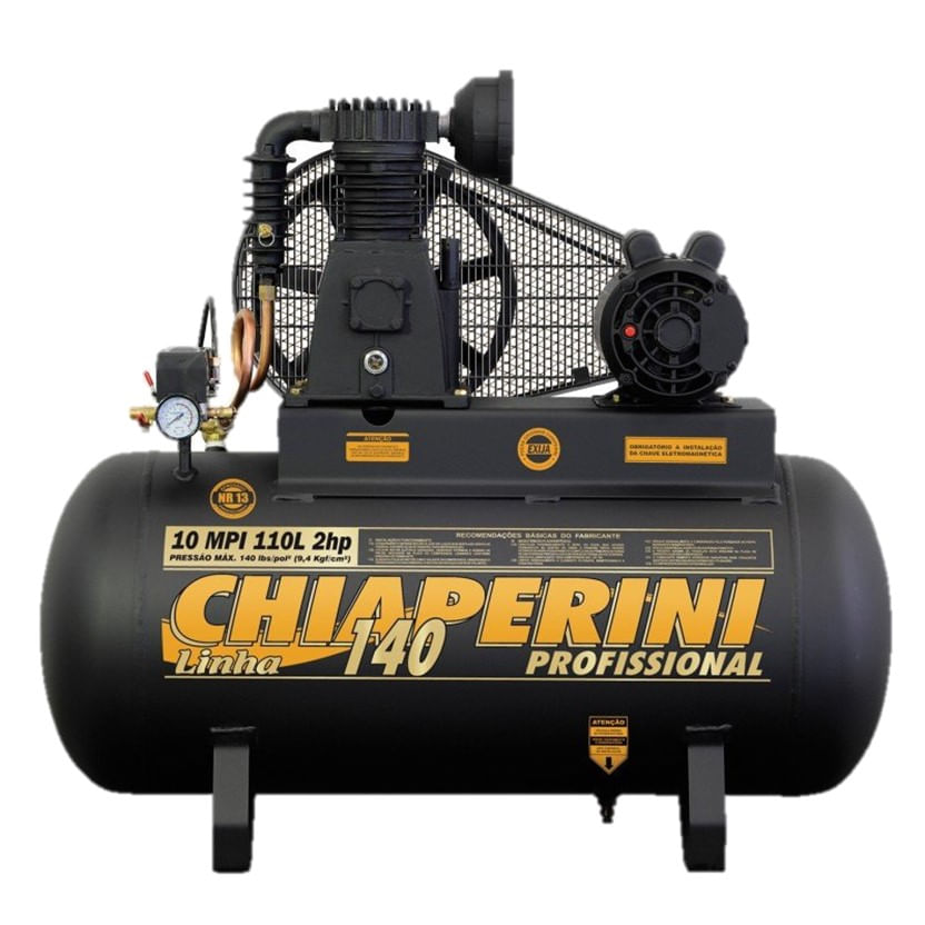 Compressor Chiaperini 10 Mpi 110 Lts 140 Lbs 2cv Trifásico