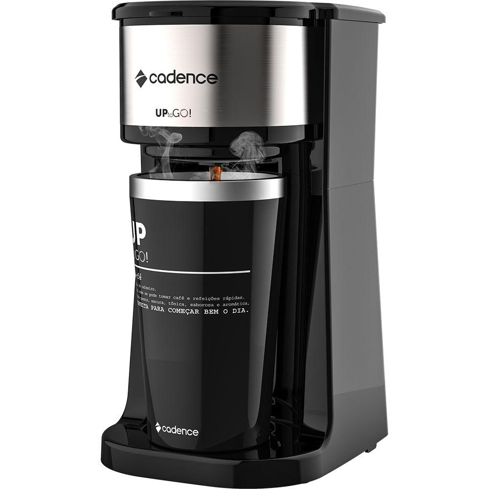 Cafeteira Elétrica Preta To Go com Copo Térmico Cadence 220V