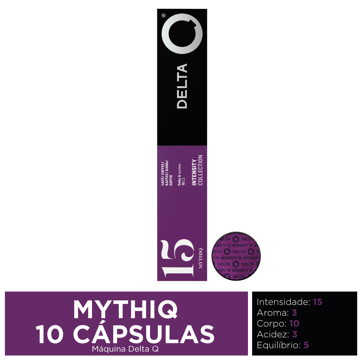 Capsula De Café Expresso Delta Q Original Mythiq Nº15 Cx.10