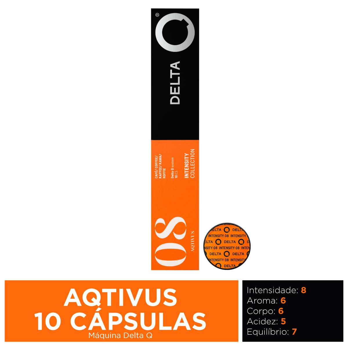 Capsula De Café Expresso Delta Q Original Aqtivus Nº08 Cx.10