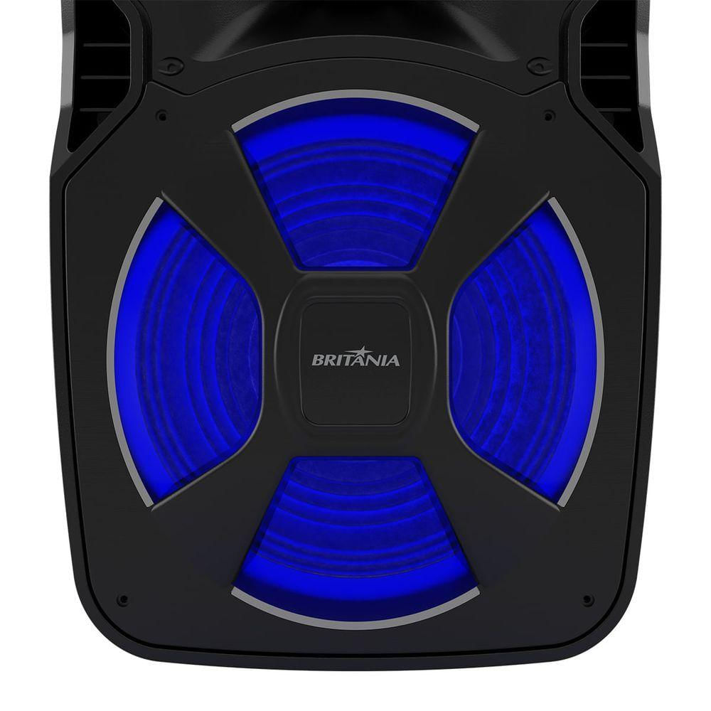 Caixa De Som Amplificada Britânia Bcx12000 Bluetooth 5.0 650w Bivolt