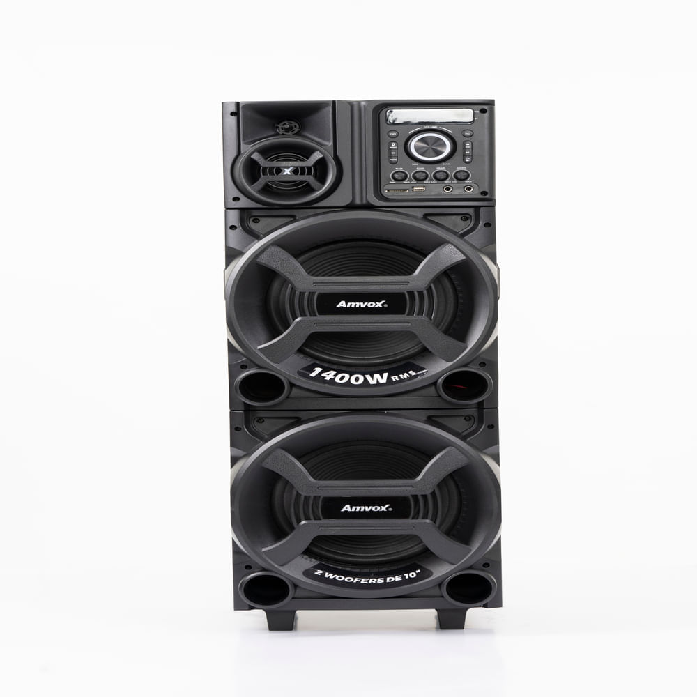 CAIXA AMPLIFICADA  AMVOX ACA 1402 TITAN BLACK BIVOLT 1400W