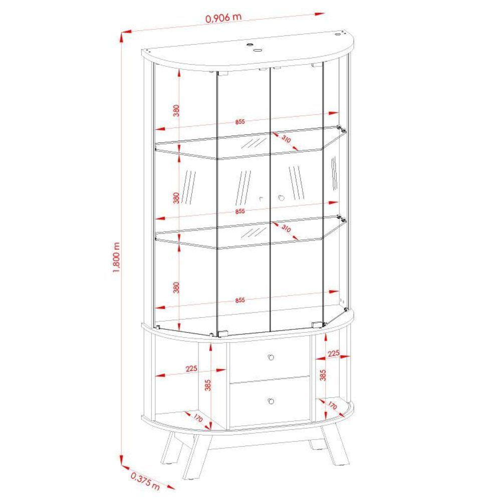 Cristaleira Moss Cinamomo Off White - Madetec