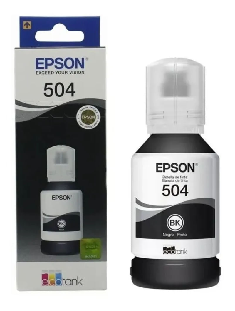 Refil Tinta Epson T504120-AL  - Preto