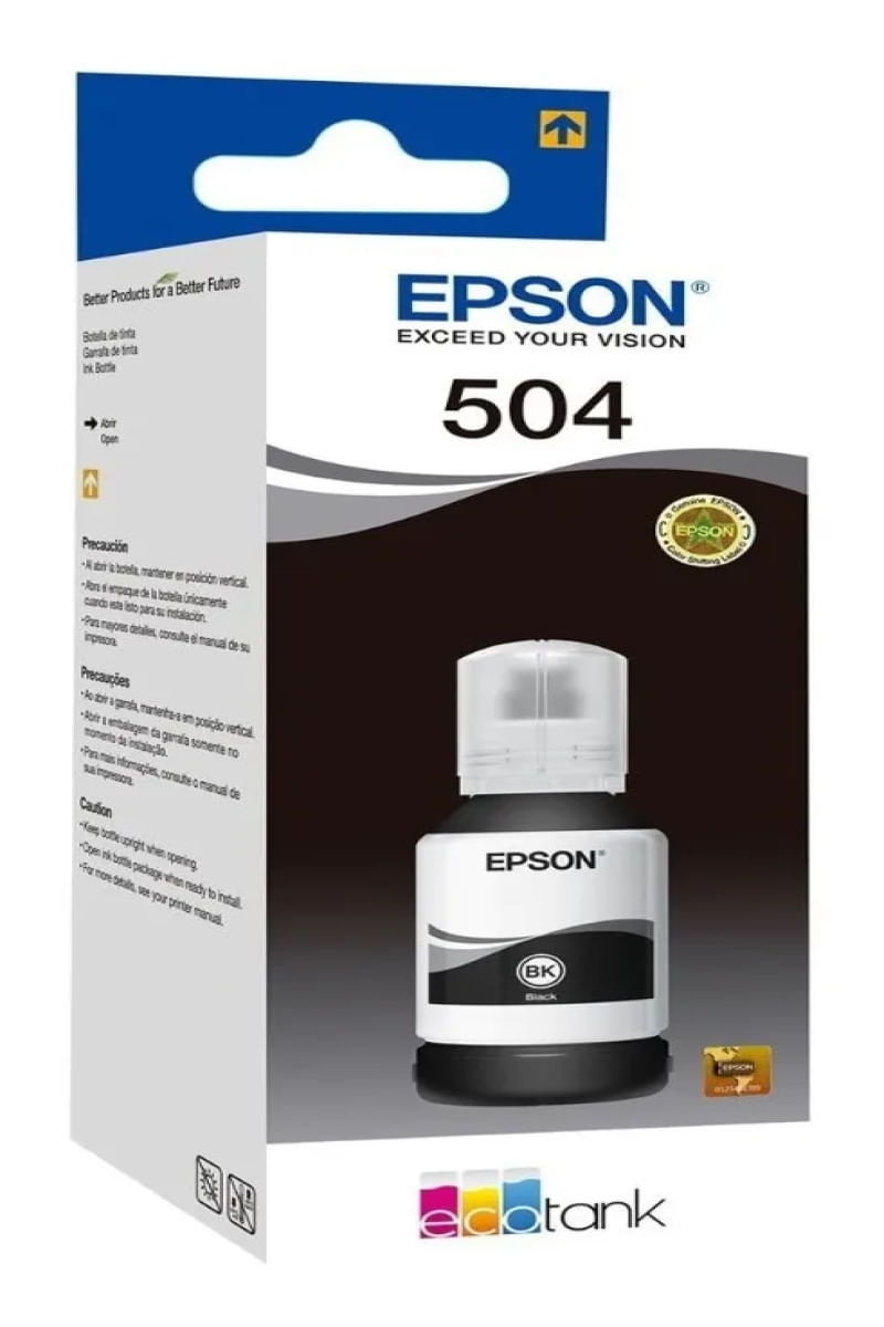 Refil Tinta Epson T504120-AL  - Preto