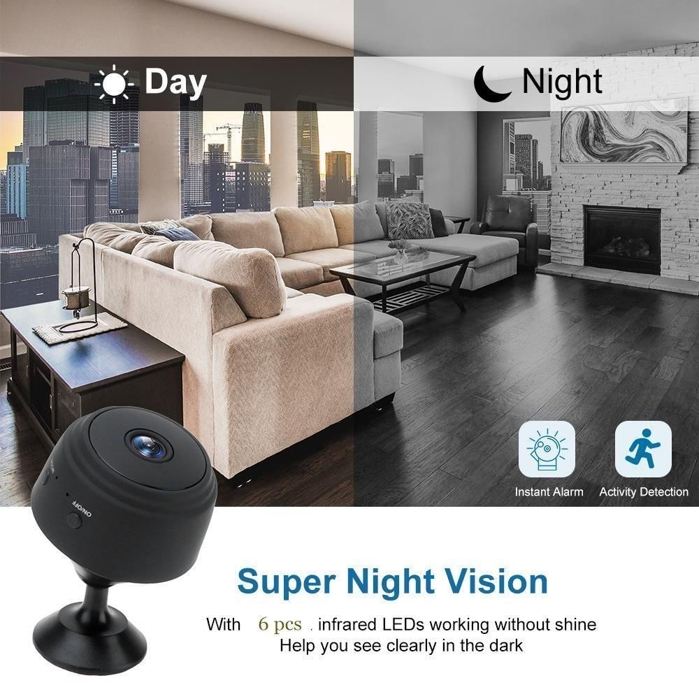 Mini Câmera A9 Wifi C/ Sensor E Visão Noturna