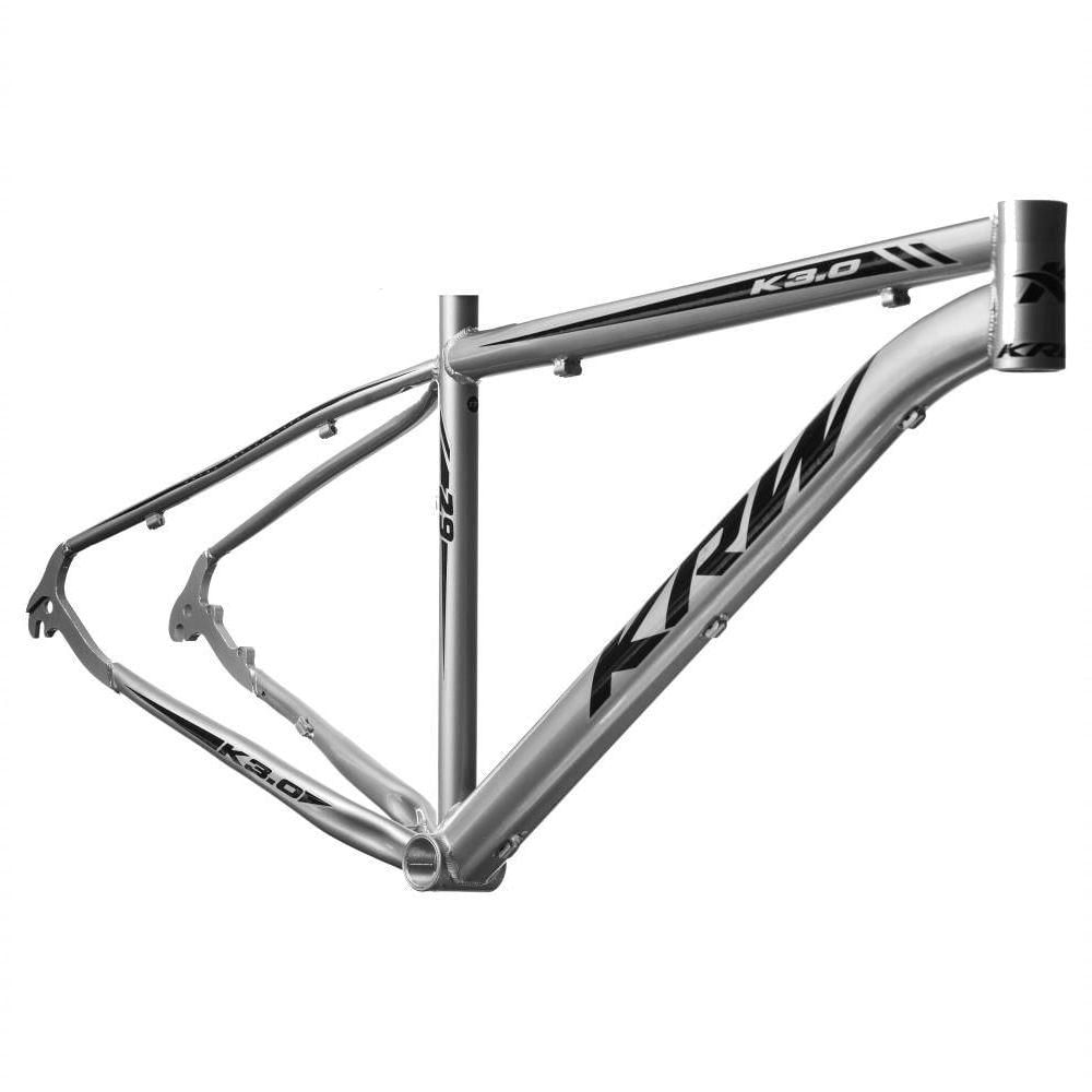 Bicicleta Aro 29 Krw Alumínio 24 Vel Freio A Disco X52 Cor:prata/preto;tamanho Quadro:19 Prata/preto