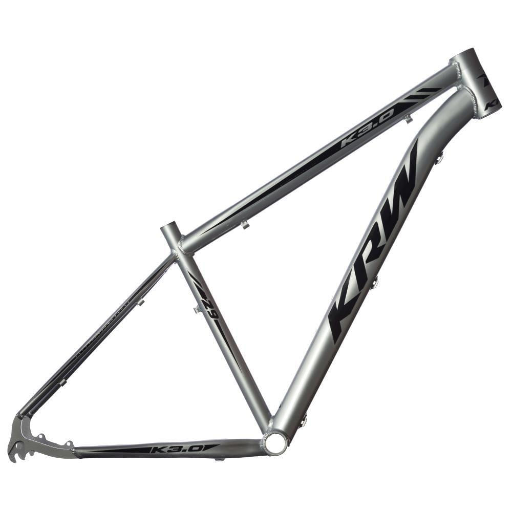 Bicicleta Aro 29 Krw Alumínio 24 Vel Freio A Disco X52 Cor:prata/preto;tamanho Quadro:19 Prata/preto