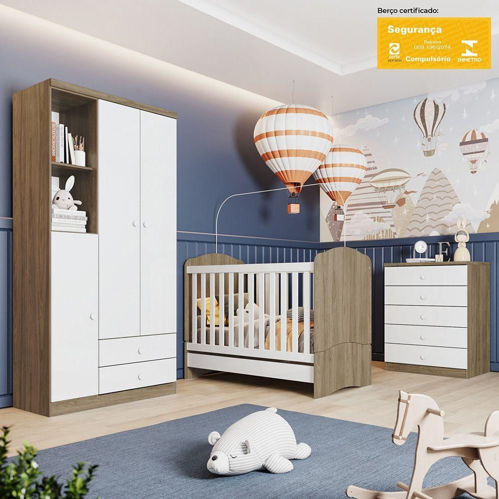 Quarto Infantil Pimpolho Casa 812 Rústico Com Branco