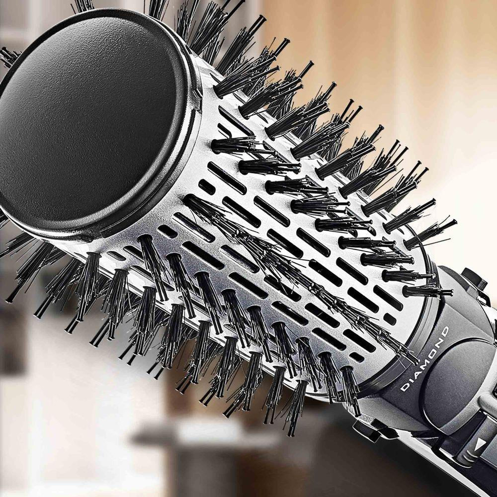 Escova De Cabelo Conair Rotating Diamond Brilliance Air Brush 127v