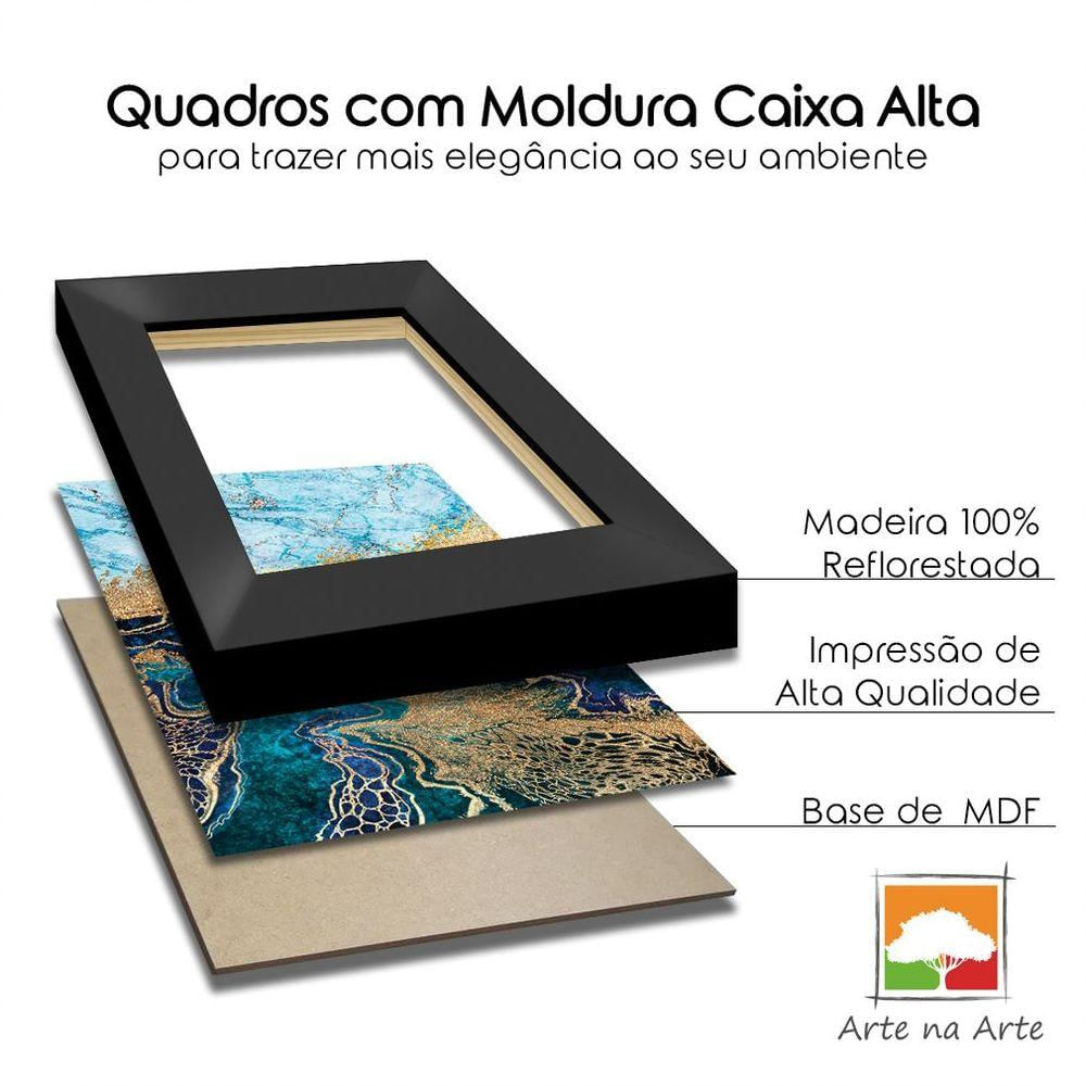 Quadro Premium Textura Cx Alta Folha Sob Verde 2 2un 40x60 Titulos Moldura Branca