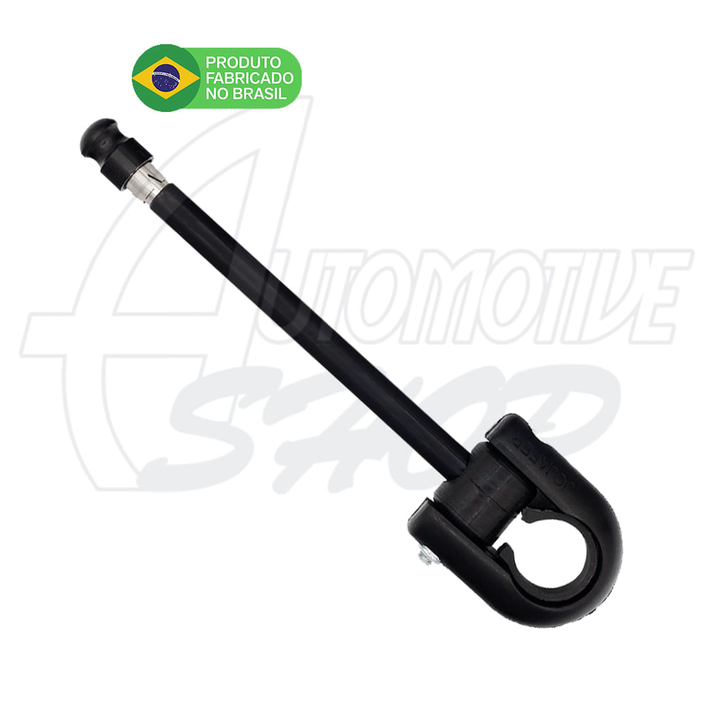 Antena Corta Pipa Moto Retrátil Guidao Aço Inox Preta M5B