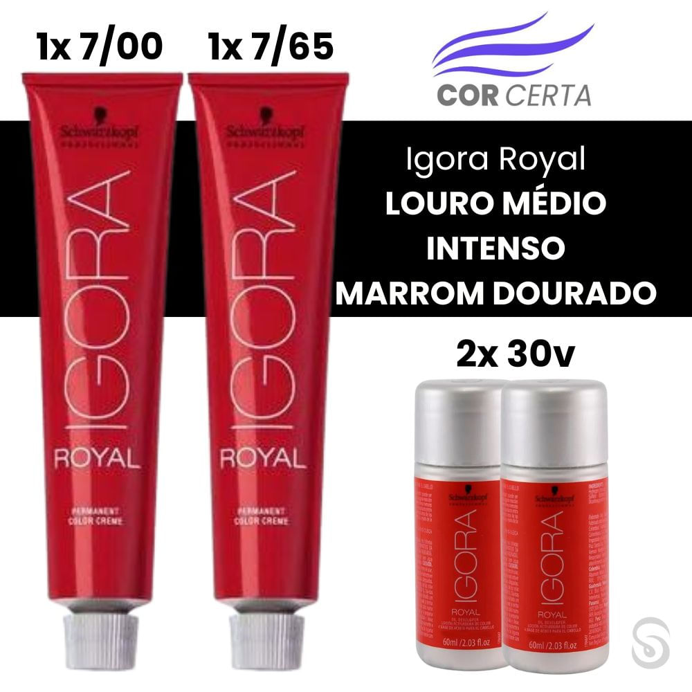 Igora Royal LOURO MÉDIO INTENSO MARROM DOURADO