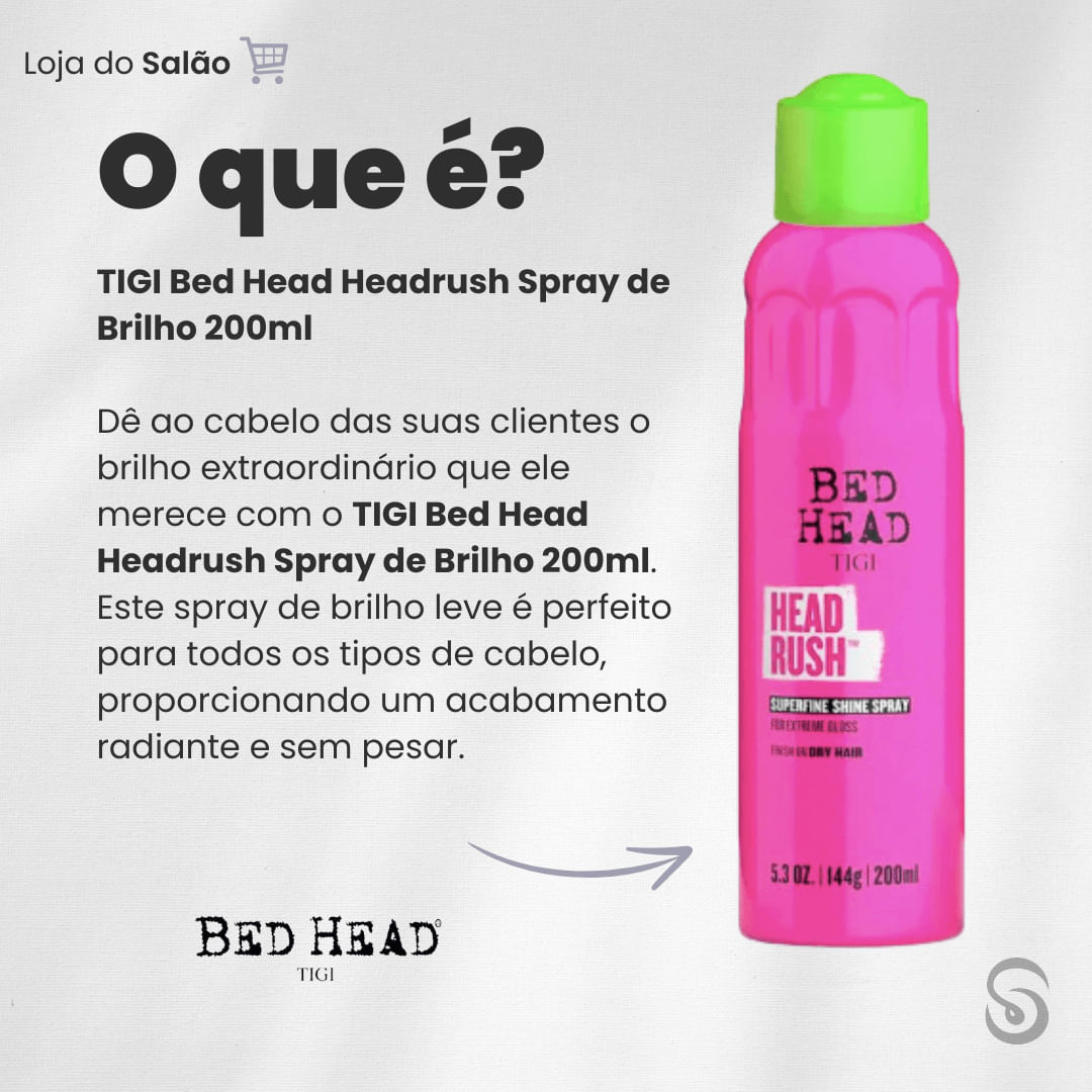 TIGI Bed Head Headrush Spray de Brilho 200ml