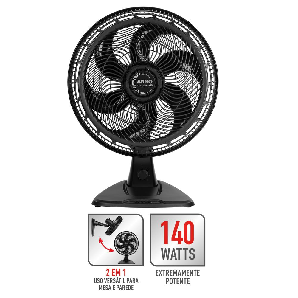 Ventilador de Mesa Arno 6 Pás X-TREME 6 VE60 - 40cm 220V