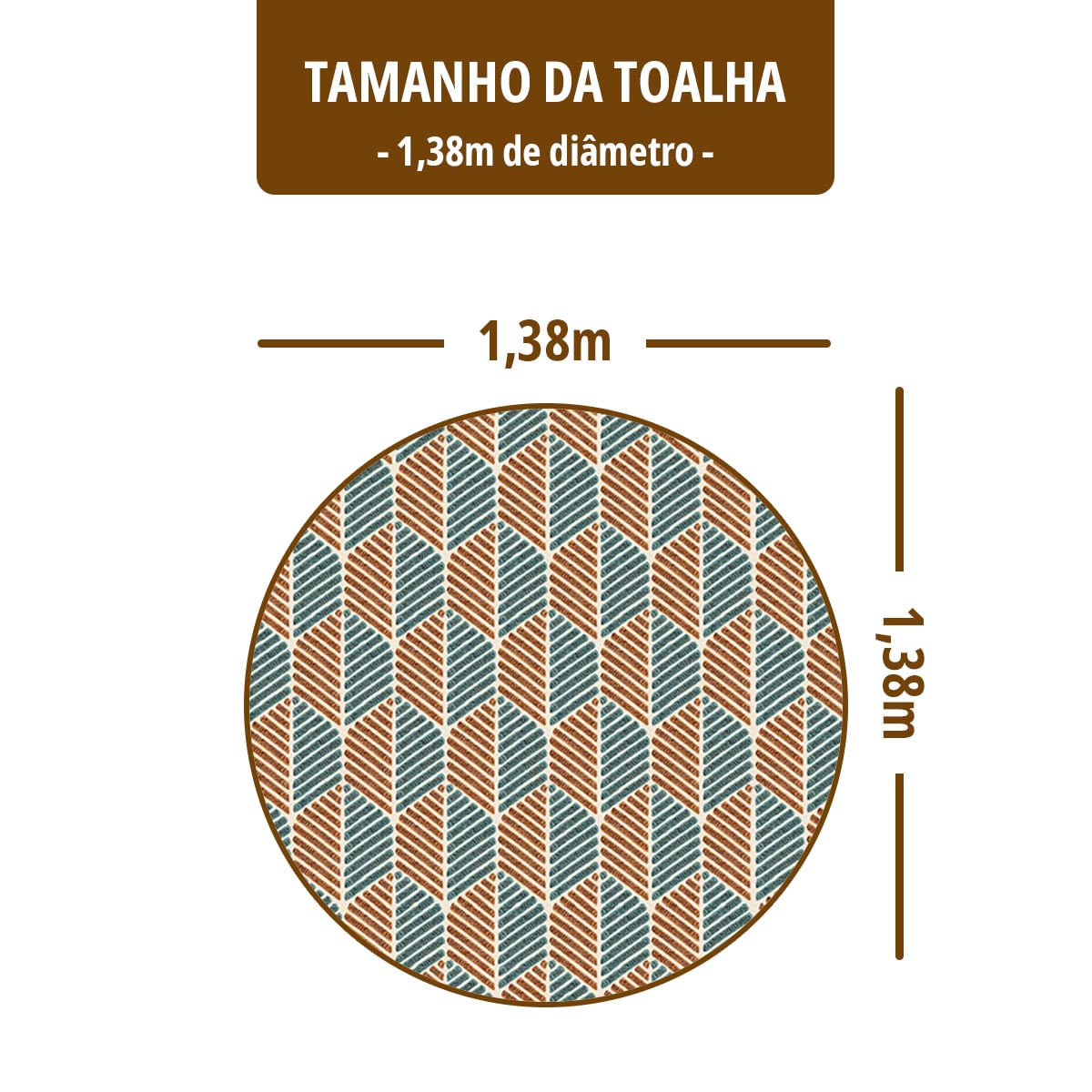 Toalha Mesa Plástica Térmica Oasis 4 Lugares Redonda 1,38