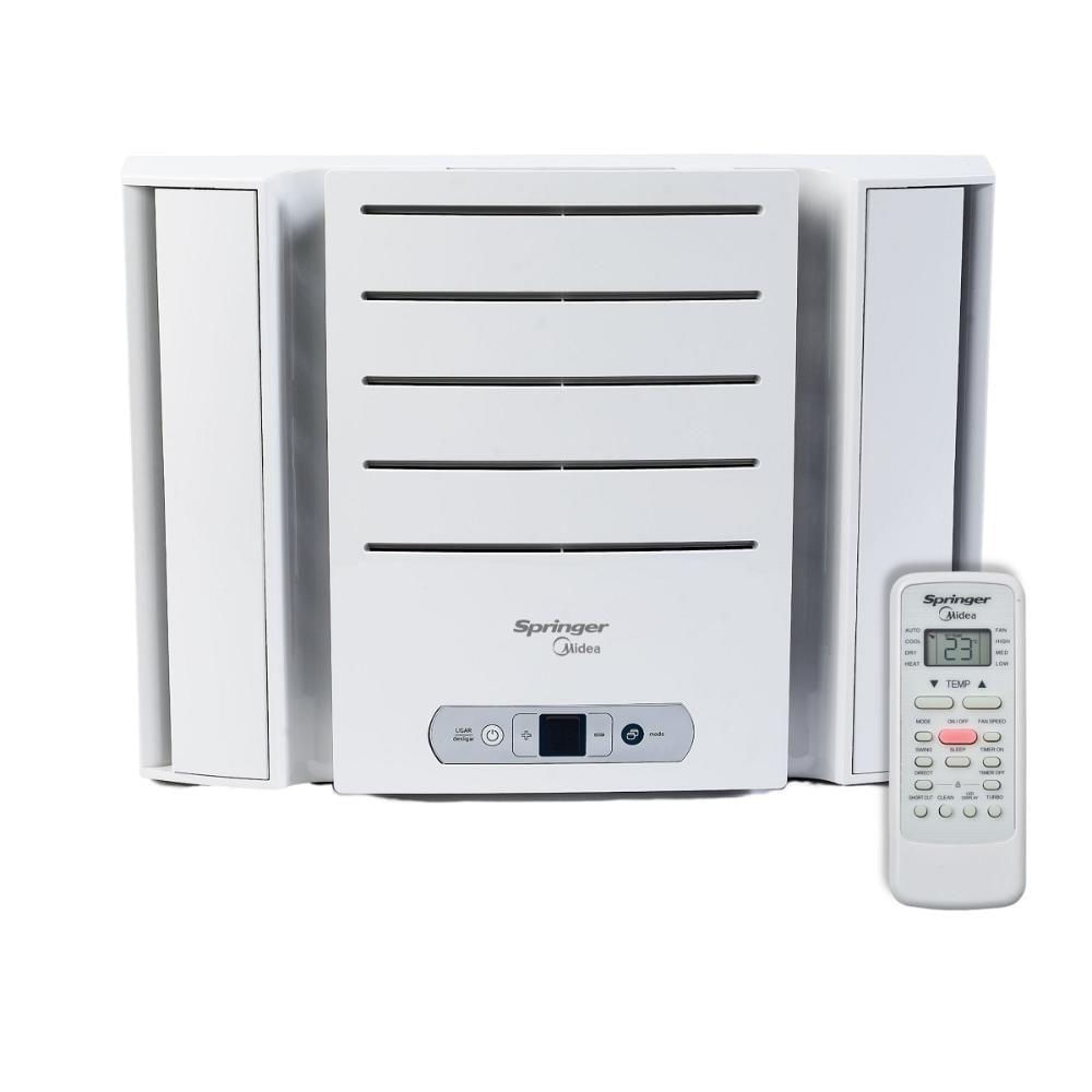 Ar Condicionado De Janela Springer Midea Eletrônico 7.500 BTUS Frio Branco Monofásico Qck075rb 220V