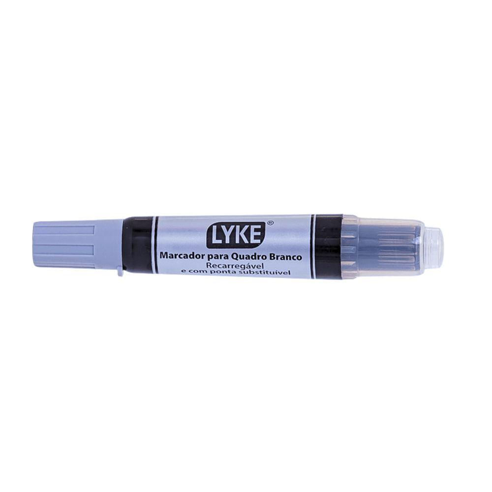 Pincel Marcador Quadro Branco Recarregável Lyke Preto