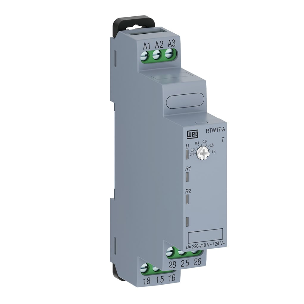 Rele Tempo Weg RTW17-A02-U030ME40 3 A 30 Minutos 220v Naf Retardo Na Energização Srp1040 1050 1060 1075