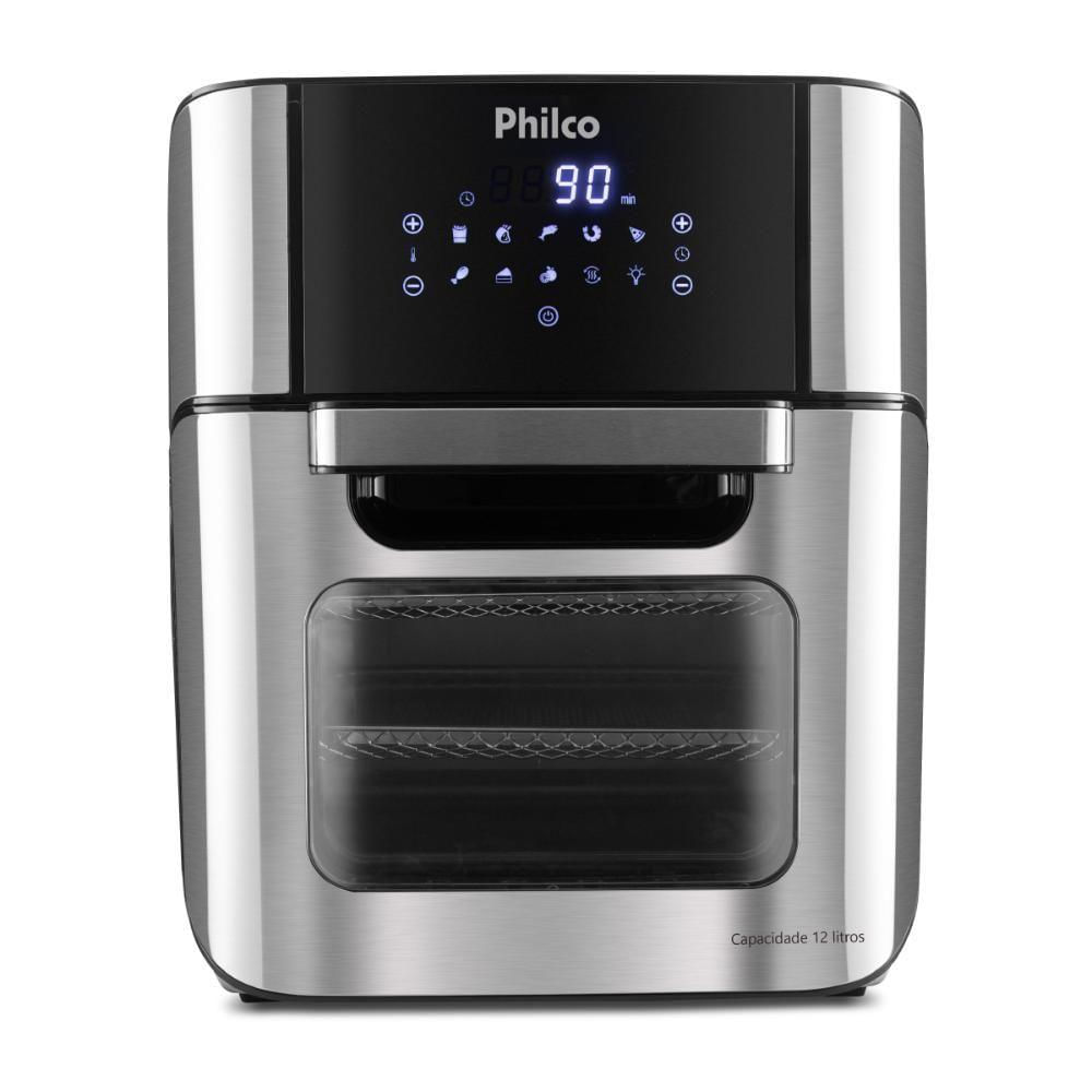 Fritadeira Air Fryer Oven Philco 12 Litros 2 em 1 Air Fryer e Forno 1800W Preto PFR2200P 220V