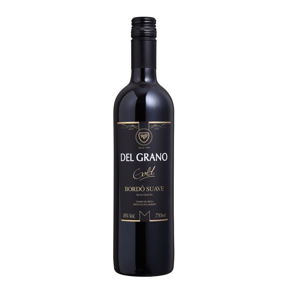 Vinho Brasileiro Del Grano 750ml Bordo Suave Gold