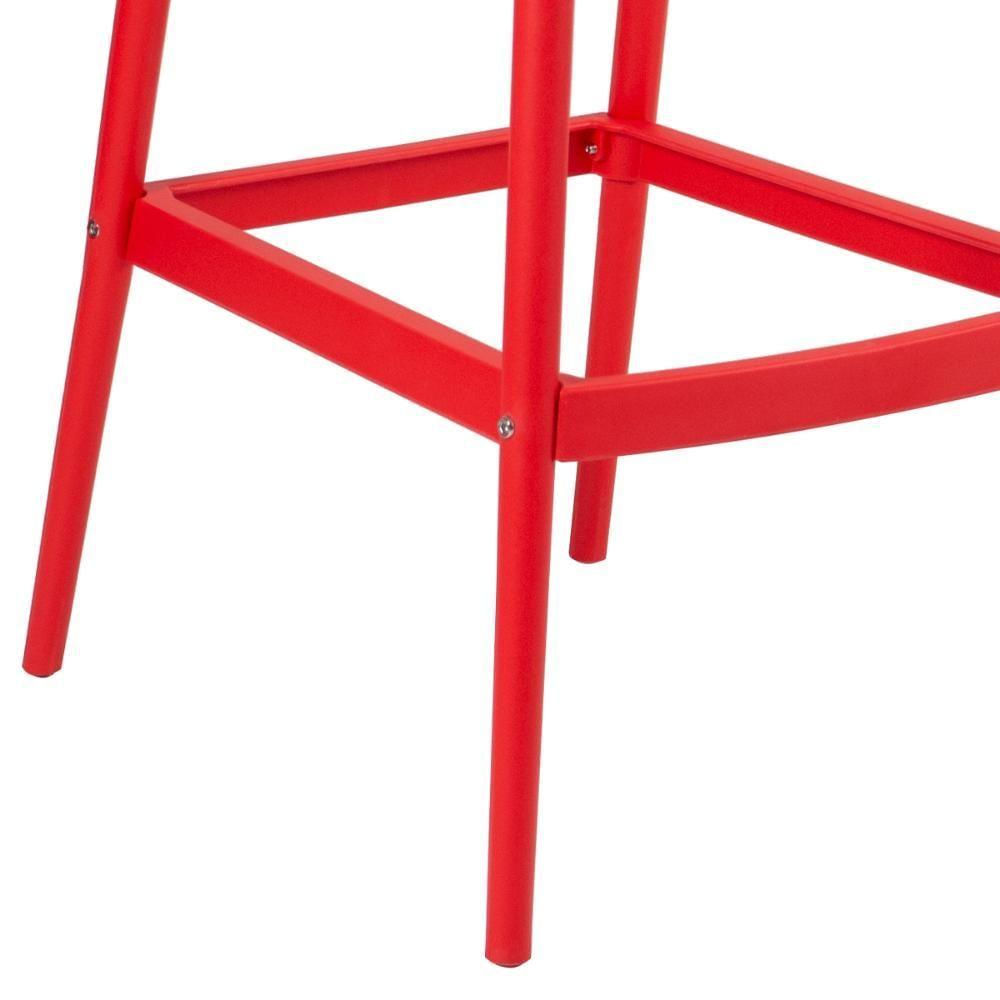 Banqueta Alta Masters Allegra 76 Cm Vermelho