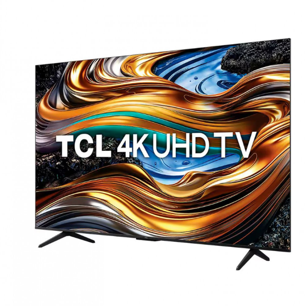 Smart TV 43 UHD 4K TCL P755 LED com Google TV, Dolby Vision e Atmos, HDR10+, Wi-Fi, Bluetooth, Google Assistente e Design sem Bordas Preto / Bivolt