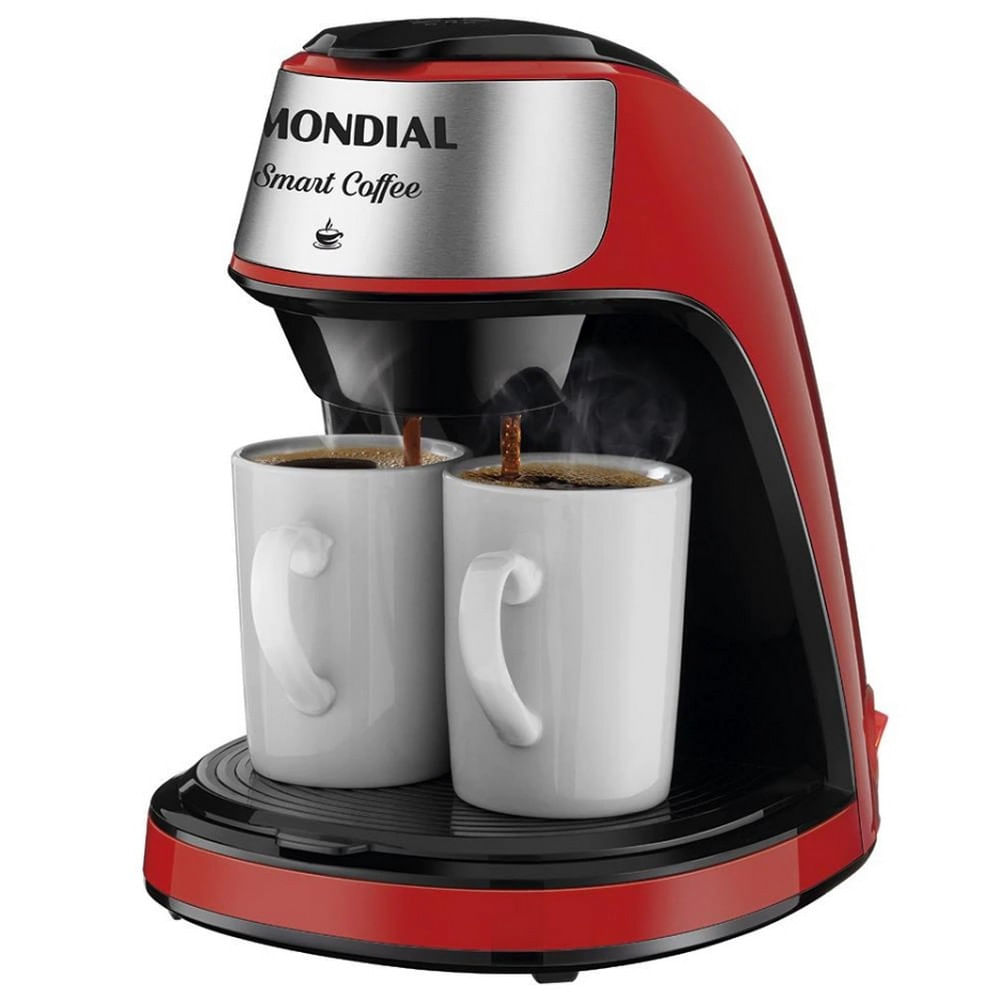 Cafeteira Elétrica Mondial Smart Coffee C-42 com 2 Xícaras Vermelho / 110V