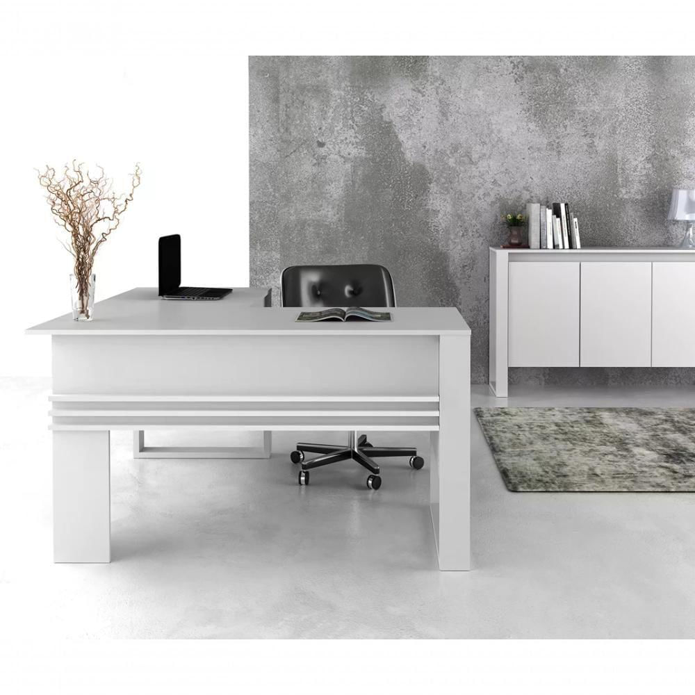 Mesa Escrivaninha Angular Para Escritorio Me4145 Branco