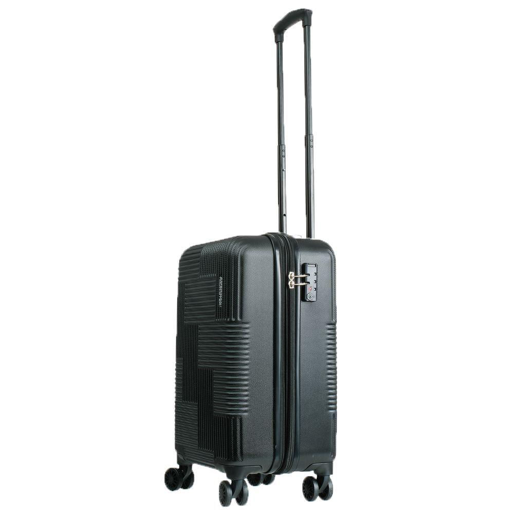 Mala De Bordo Abs Expansível American Tourister By Samsonite Cuiabá Cadeado Tsa Preto P