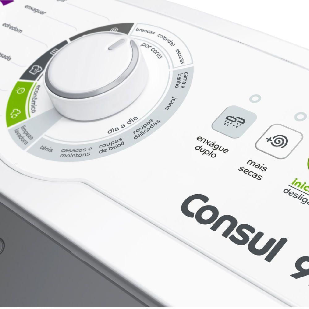 Máquina De Lavar Consul 9kg Branca Com Dosagem Econômica E Ciclo Edredom Cwb09bb - 220v