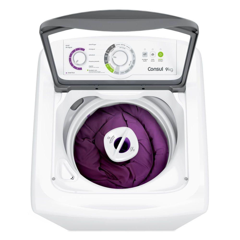 Máquina De Lavar Consul 9kg Branca Com Dosagem Econômica E Ciclo Edredom Cwb09bb - 220v