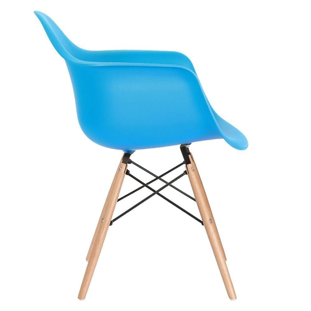 Cadeira Charles Eames Eiffel Daw Clara Azul Céu