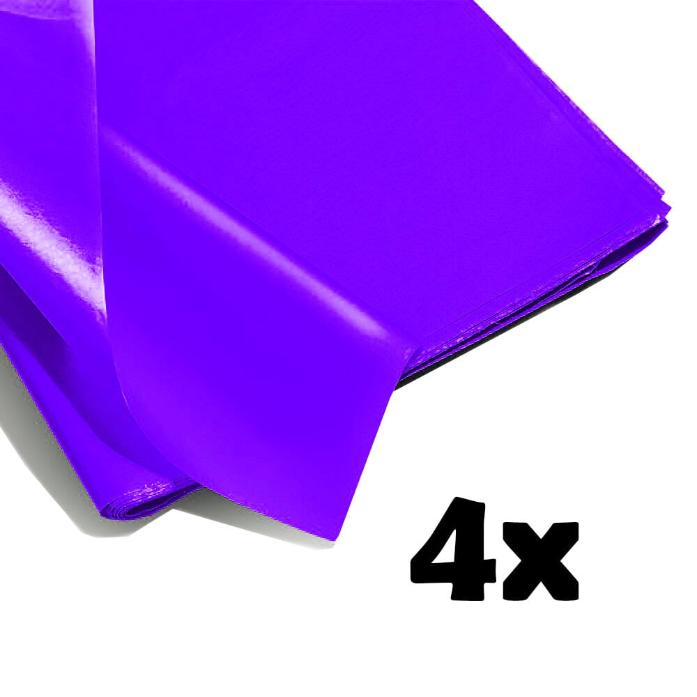 Kit 4 Folhas Papel de seda Violeta 48mm x 60mm