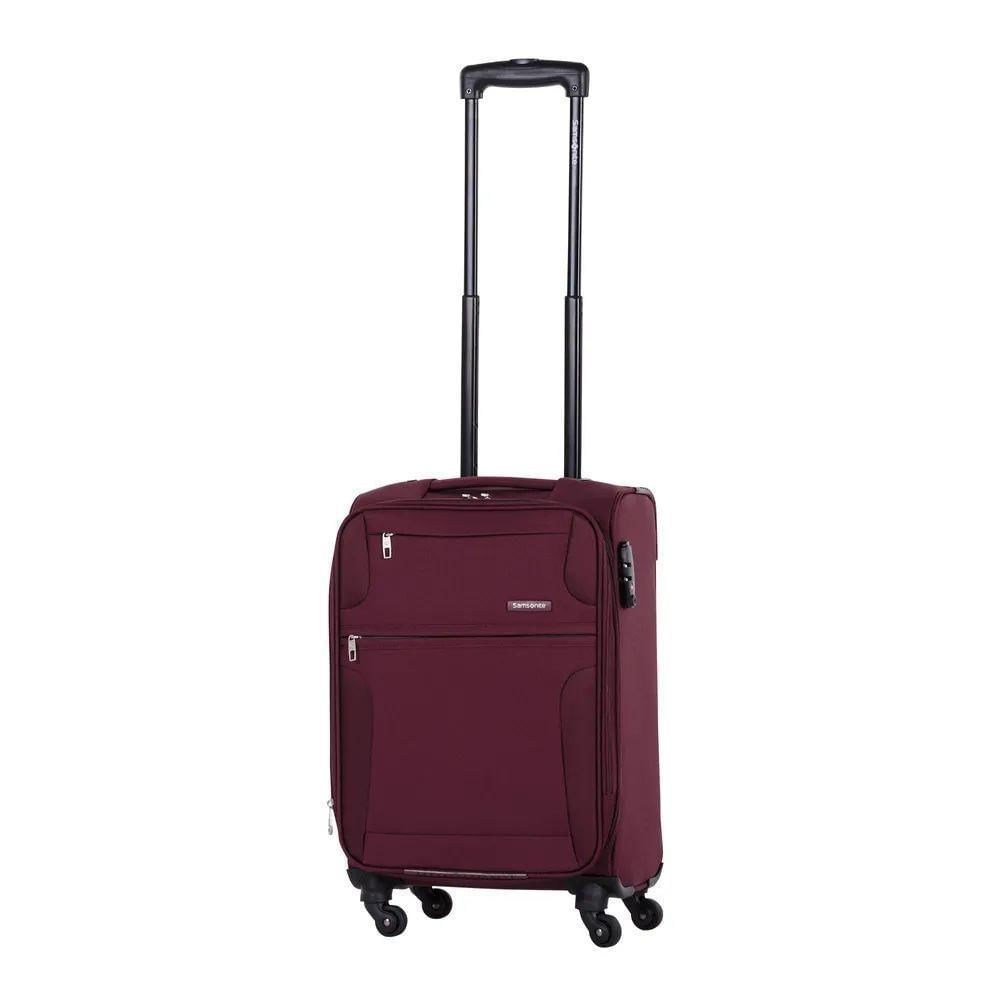 Mala De Bordo Pequena Expansível Poliester Samsonite Bahia Cadeado Tsa E Rodas 360 Vinho P