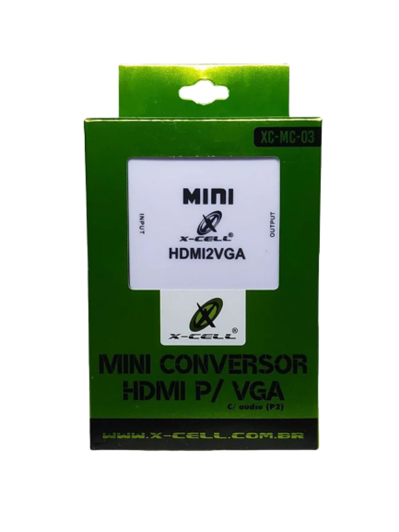 Mini Conversor Hdmi Para Vga XC-MC-03 X-cell