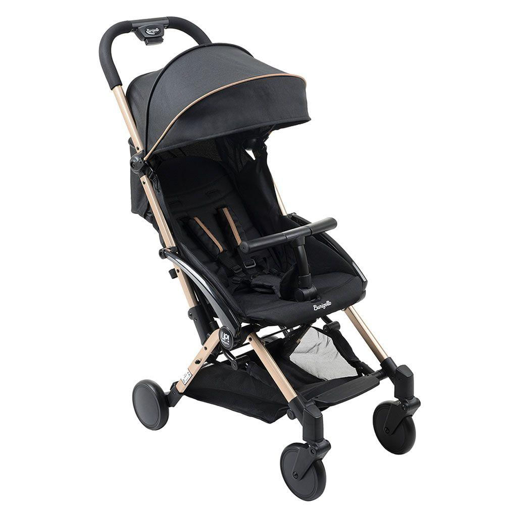 Carrinho de Bebê Burigotto Up Dobrável para Passeio Até 15kg Black Preto