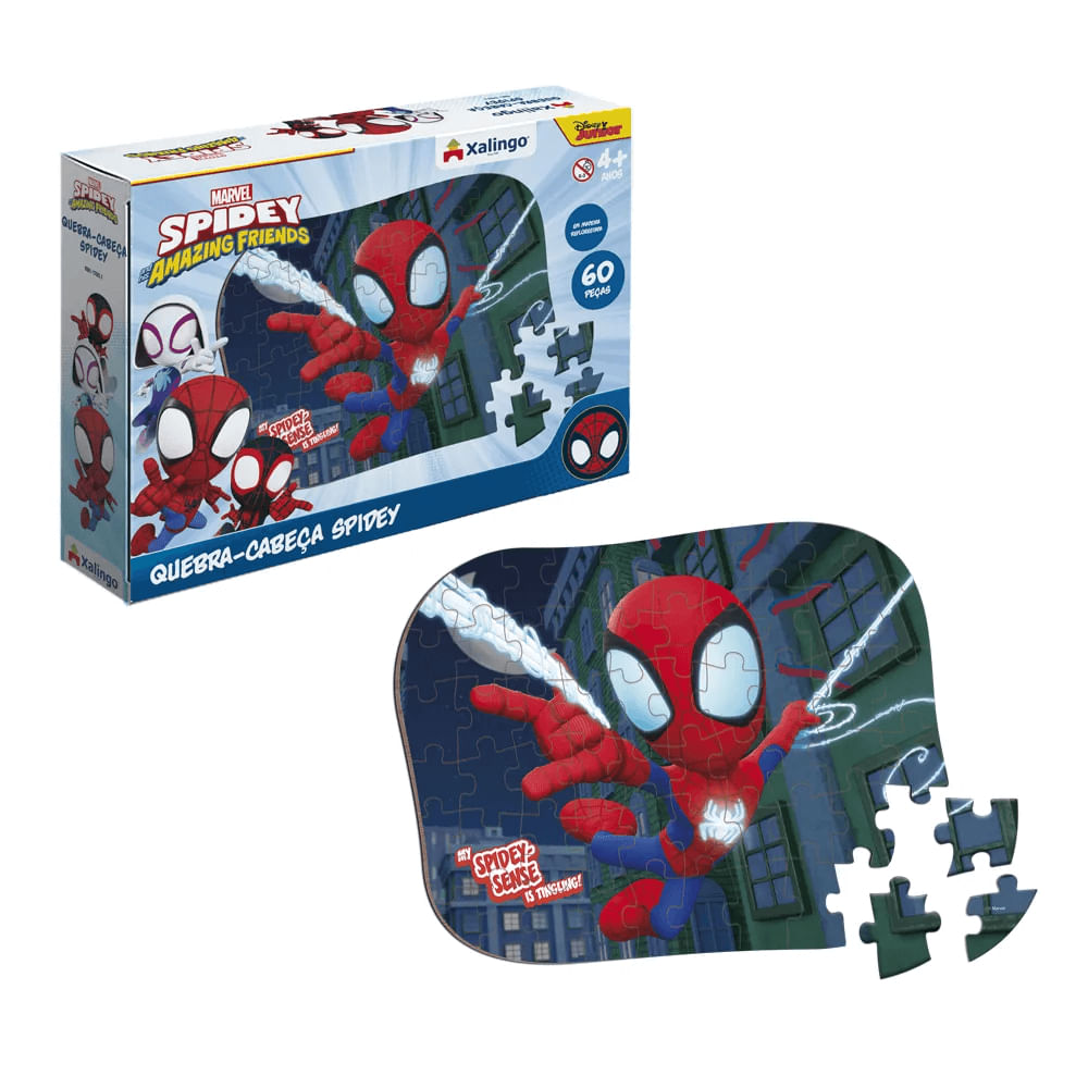 Quebra-Cabeça Spidey 60 peças 1782.1 - Xalingo