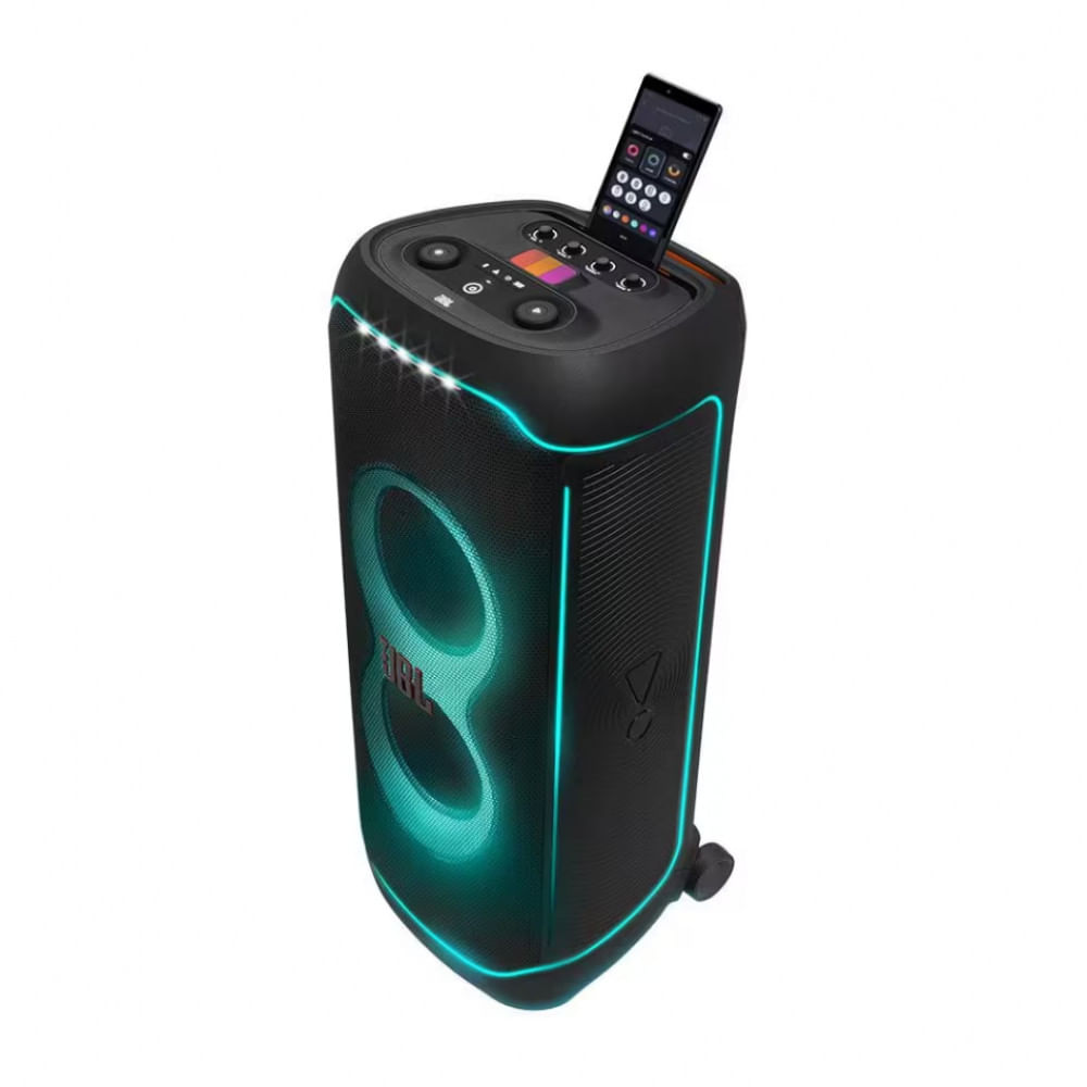 Torre de Som JBL PartyBox Ultimate com Bluetooth, Wi-Fi e Iluminação LED - 1100W Preto