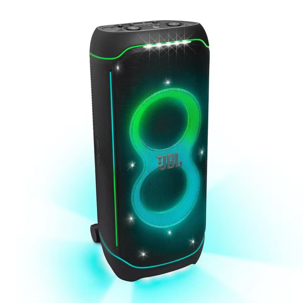 Torre de Som JBL PartyBox Ultimate com Bluetooth, Wi-Fi e Iluminação LED - 1100W Preto