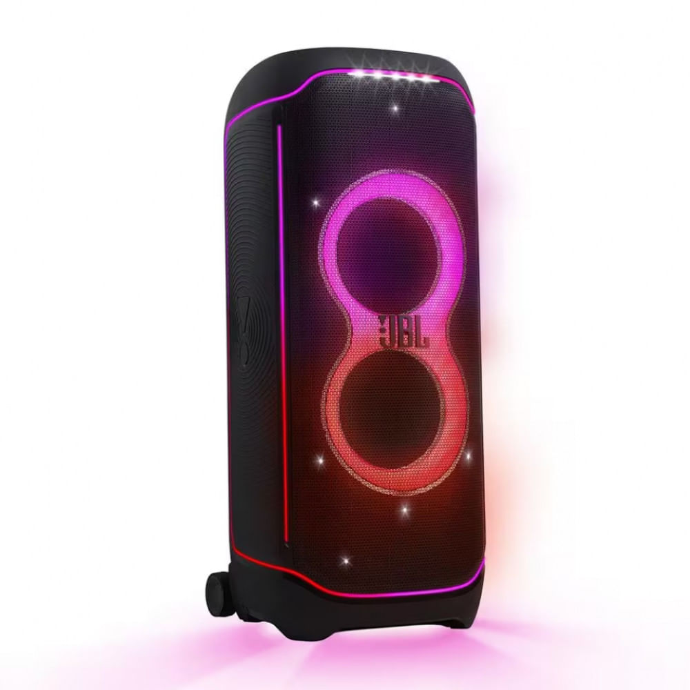 Torre de Som JBL PartyBox Ultimate com Bluetooth, Wi-Fi e Iluminação LED - 1100W Preto