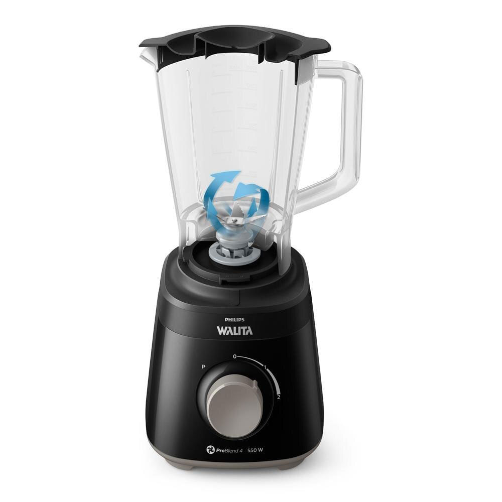 Liquidificador Philips Walita Daily RI2110 550W com 2 Velocidades Preto / 220V