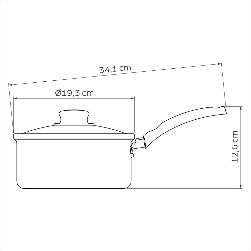 Panela Turim Alumínio Antiaderente 18 Cm Tramontina