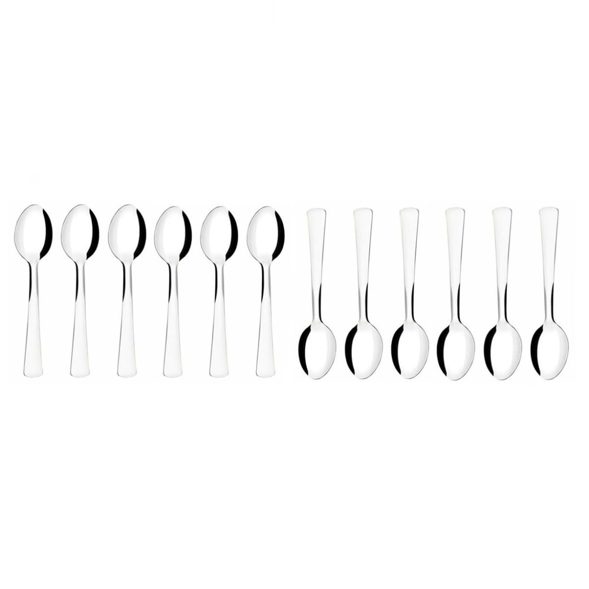 Colher de Mesa Aço Inox Talheres Restaurante Buffet 12un Toronto