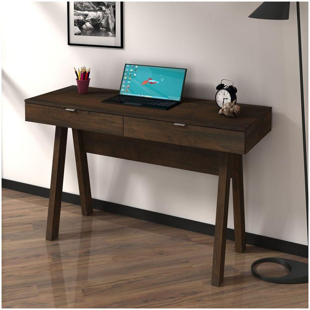 Mesa Para Escritório 2 Gavetas Me4128 Rústico