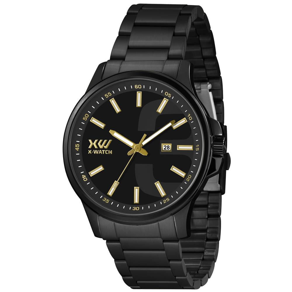 Relógio X-Watch Masculino Ref:Xmns1009 P1px Esportivo Black