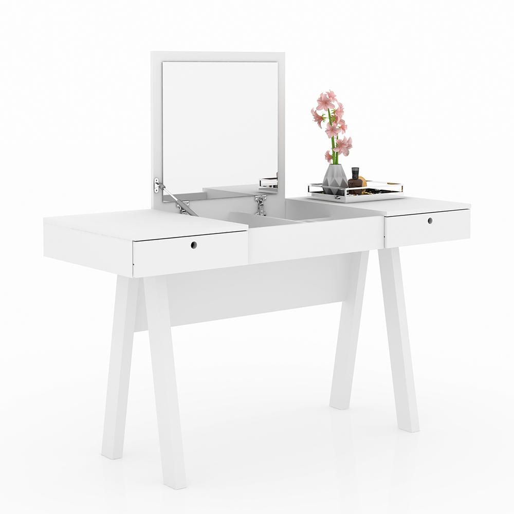 Penteadeira para Quarto Decorativa PE2002 MPD Branco - Gran Belo