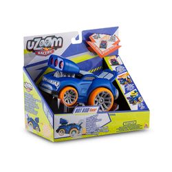 Carrinho de Fricção Uzoom Racers Hot Rod Racer Azul Multikids - BR1170
