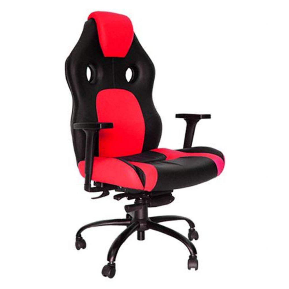 Cadeira Gamer Base Giratória Com Braço Gamer Racing Vermelho